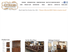 Tablet Screenshot of kittingerfurniture.com